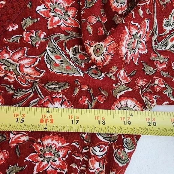 Wonderly Red Floral Maxi Dress - Picture 10 of 14